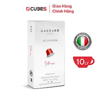 Cà phê viên nén Carraro Gourmet Blends – Hàng nhập khẩu từ Ý - Tương thích với máy Nespresso