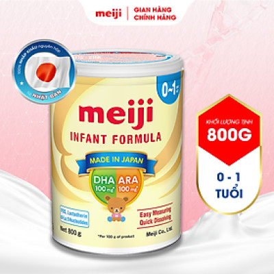 Sản Phẩm Dinh Dưỡng Công Thức Meiji Infant Formula - Nhập khẩu chính hãng (800g)