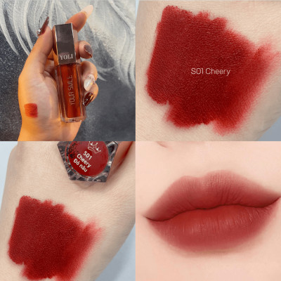 Son Kem Yoli Your Smile siêu lì lâu trôi nhẹ môi mềm như nhung 8gr