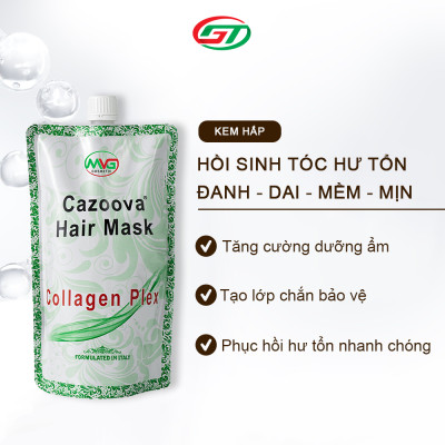 Kem Ủ Tóc Collagen Cazoova Hair Mask, bổ sung Collagen giúp tóc đanh dai mềm mịn 500ml & 100ml