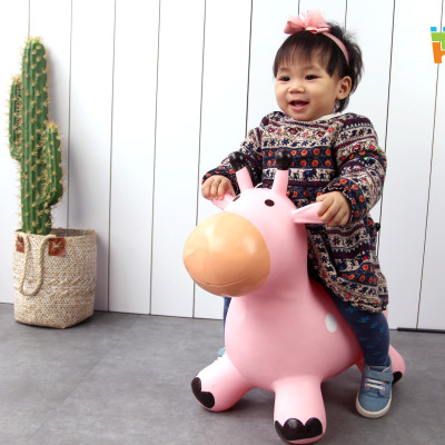 Thú nhún bơm hơi Toyshouse (KÈM BƠM)- Tiêu chuẩn xuất khẩu Mỹ (ASTM) và Châu Âu (EN71)- Đồ chơi vận động cho bé từ 8 tháng