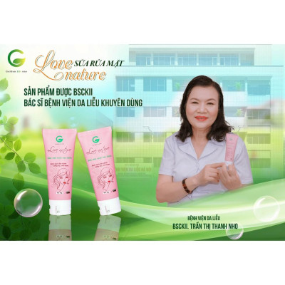 Combo Sữa Rửa Mặt Love Nature 50ML + Tẩy Tế Bào Chết Love Nature 100ML + Mặt Nạ Tảo Biển Love Nature 30G