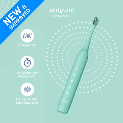 [Chính Hãng] Bàn Chải Đánh Răng Điện Zenyum Sonic MỚI 2.0 - Màu Xanh Mint- Công Nghệ Singapore