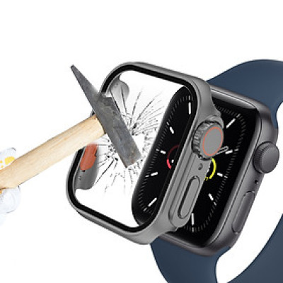 Case ốp PC Kính Cường Lực Dành Cho Apple Watch Series 4/5/6/7/8/9/SE Kai.N Ultra Curved Glass_ Hàng chính hãng