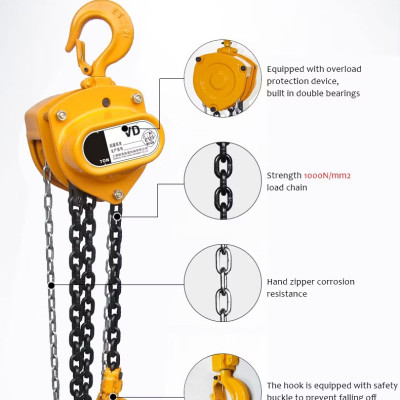 Pa Lăng Kéo Tay ABG VD 2,5M/5M Palang Nâng Hạ Vật Nặng Tốt Sử Dụng Trong Xây Dựng, Sản Xuất Kho