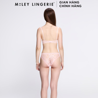 Áo Ngực Nữ Không Gọng Full Ren Miley Lingerie - Hồng
