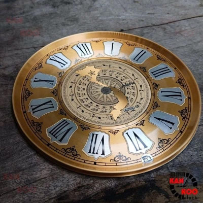 Mặt đồng hồ nhôm kiểu cổ điển La Mã 18cm – Phù hợp làm đồng hồ gỗ, decor