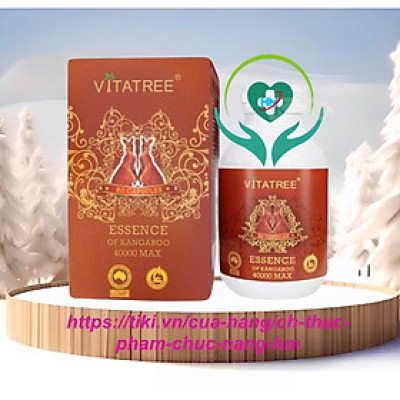 Vitatree  Essence of kangaroo 40000 -Hộp 80 Viên-  Tăng Cường Sinh Lý Nam Giới