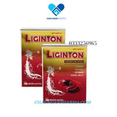 Viên uống Bồi bổ sức khỏe Liginton: nhân sâm, linh chi, sữa ong chúa, vitamin E, sắt, nhóm B tăng cường đề kháng, hết mệt mỏi