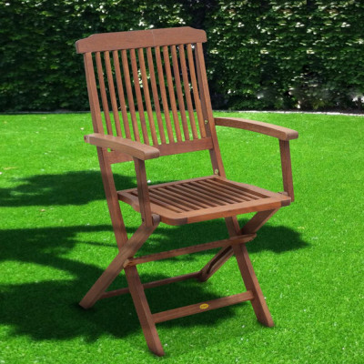 Ghế  Xếp Pongkar Có Tay IBIE NC2003 (53 x 55 x 88 cm) - Nâu