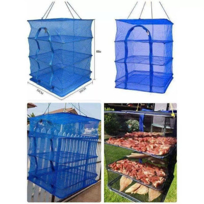 Lồng Phơi Cá Khô  - Lồng Phơi Thực Phẩm  Đa Năng 2 –  4 Tầng Chống Côn Trùng, Gấp Gọn Tiện Lợi
