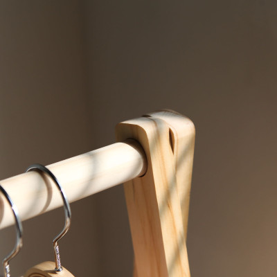 GIÁ TREO QUẦN ÁO CHỮ A HÀN QUỐC 1 TẦNG MÀU GỖ CAO 1M48 , A HANGER 1F 