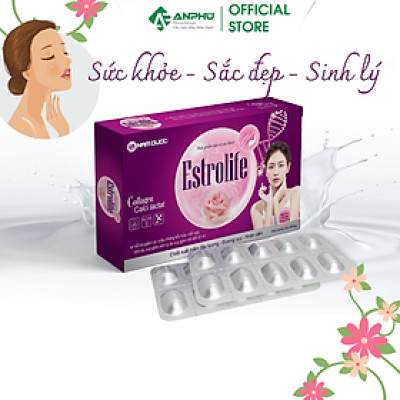 TPCN Viên Nội Tiết Tố Nữ ESTROLIFE - Cải thiện chức năng sinh lý ở nữ giới; Cải thiện tình trạng bốc hỏa, mất ngủ, hồi hộp, loãng xương, nám, tàn nhang; Dùng cho phụ nữ 30+, sau sinh, tiền mãn kinh - mãn kinh