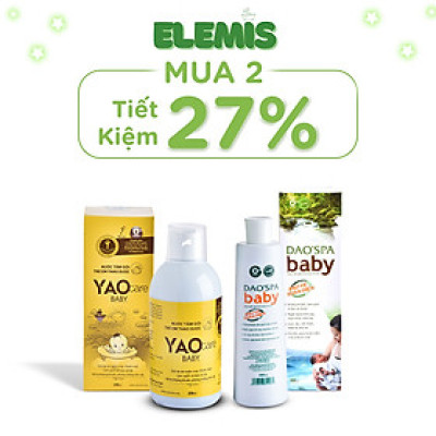 [COMBO 2 MÓN] Nước Tắm Thảo Dược Cho Bé yêu - Yaocare Baby 250ml và Daospa Baby 300ml