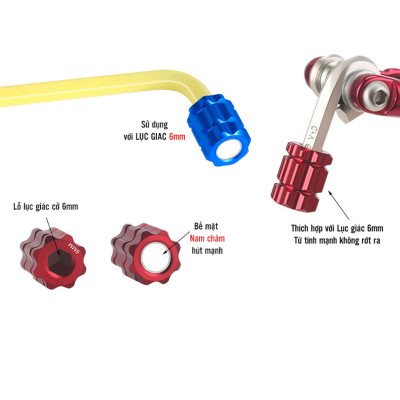 Dụng Cụ Tháo Trục Giò Xe Đạp Bằng Hợp Kim Nhôm (Cho Lục Giác Size 6mm) Mai Lee 