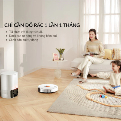 Robot hút bụi Lydsto R1 PRO thông minh có định vị bằng hệ thống cảm biến LDS - Hàng chính hãng
