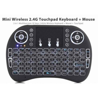 Bàn phím Wireless mini UKB500- Bàn phím không dây mini keyboard kiêm chuột cảm ứng đa năng wireless - Hàng chính hãng