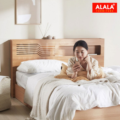 Giường ngủ ALALA1203 + 3 hộc kéo / Miễn phí vận chuyển và lắp đặt/ Đổi trả 30 ngày/ Sản phẩm được bảo hành 5 năm từ thương hiệu ALALA/ Chịu lực 700kg 