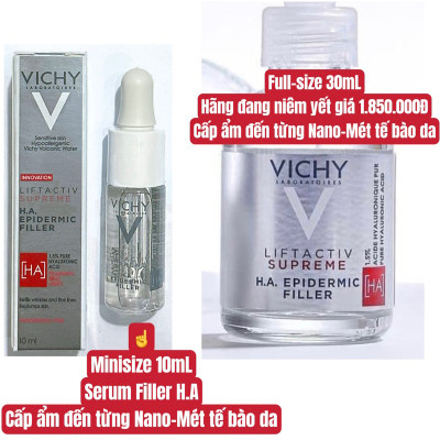 Tinh chất cô đặc cải thiện nếp nhăn Vichy Liftactiv Supreme H.A. Epidermic Filler 30ml