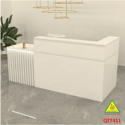 QUẦY LỄ TÂN, QUẦY TIẾP TÂN, QUẦY TÍNH TIỀN, QUẦY THU NGÂN QTT411 - Nội thất lắp ráp Viễn Đông Adv