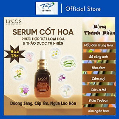 Tinh Chất Serum Cốt Hoa Lycos Serum Dưỡng Sáng Da 30 ml : dưỡng ẩm, sáng da, ngừa lão hóa, làm dịu da kích ứng