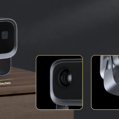 Máy chiếu android có điều khiển cử chỉ và giọng nói tiếng việt, Bluetooth, loa, kết nối màng hình điện thoại, Wifi kép 2 băng tần, cài sẵn ứng dụng tivi truyền hình cáp bóng đá và phim HD miễn phí vĩnh viễn - Hàng Nhập Khẩu