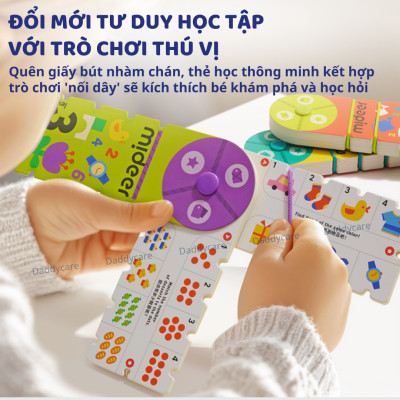 Bộ thẻ học thông minh cho bé Mideer Match & Connect Play Book