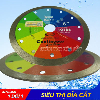 Lưỡi Cắt Gạch 150mm KingTom Sắc Màu Ướt - Chuyên Bê Tông, Đá Granite