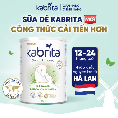 Sữa dê Kabrita số 2 cho trẻ từ 12- 24 tháng - Lon 800g