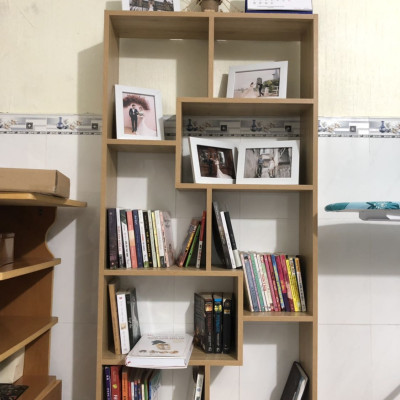 Kệ Sách Đa Tầng Để Sàn Juno Sofa (màu gỗ tự nhiên)