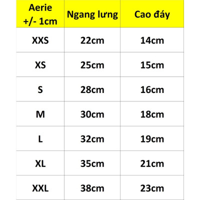 Combo 5 Quần Lót Nữ Lọt Khe Cotton Lụa Trơn Aerie 6113 – Thoáng Mát, Mềm Mịn, Co Giãn 4 Chiều