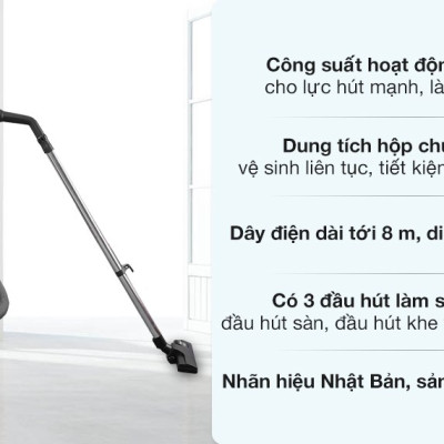 Máy hút bụi công nghiệp Panasonic MC-YL637SN49 - Hàng chính hãng