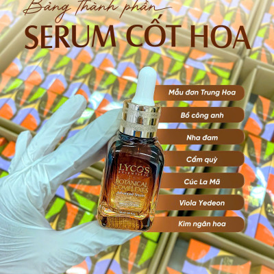 Tinh Chất Serum Cốt Hoa Lycos Serum Dưỡng Sáng Da 30 ml : dưỡng ẩm, sáng da, ngừa lão hóa, làm dịu da kích ứng