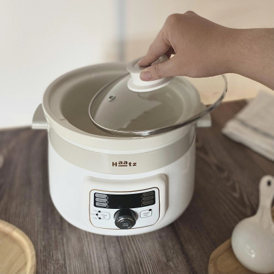 Nồi nấu chậm lòng gốm Hàn Quốc CIM361 dung tích 3L công suất 1000W kho cá, nấu cháo, hầm xương - Hàng chính hãng