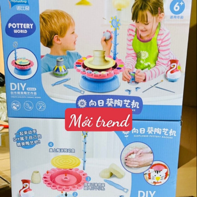 Bộ đồ chơi máy tự làm gốm thủ công thú vị