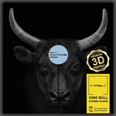 KÍNH CƯỜNG LỰC IPHONE CAO CẤP MIPOW KINGBULL 3D PREMIUM FOR IPHONE 11 PRO MAX - HÀNG CHÍNH HÃNG (DÒNG MỚI)