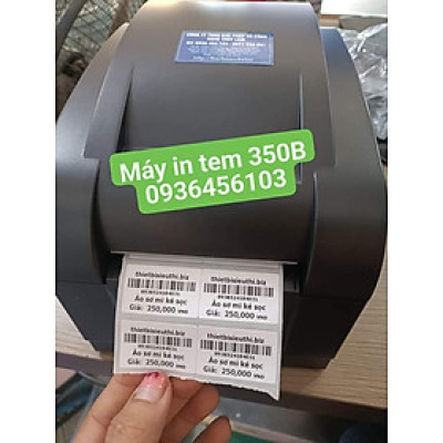 Máy In Mã Vạch Xprinter 350B In Tem Mã Vạch, In Đơn Hàng TMĐT, In Nhãn Sản Phẩm [Hàng Chính Hãng - BH 12 tháng]