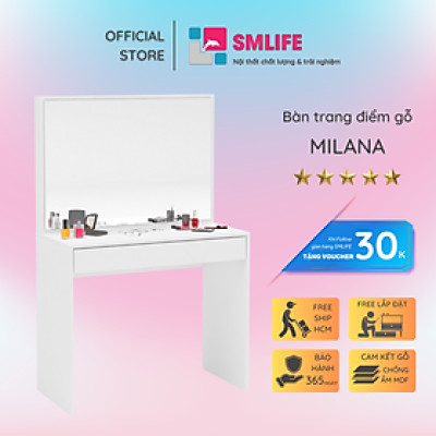 Bàn phấn gỗ ép đẹp trang nhã SMLIFE Milana