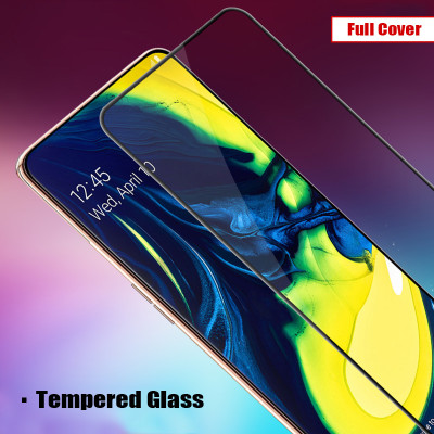 Miếng dán kính cường lực full màn hình 111D cho Samsung Galaxy A80 / A90 hiệu HOTCASE (siêu mỏng chỉ 0.3mm, độ trong tuyệt đối, bo cong bảo vệ viền, độ cứng 9H) - Hàng nhập khẩu