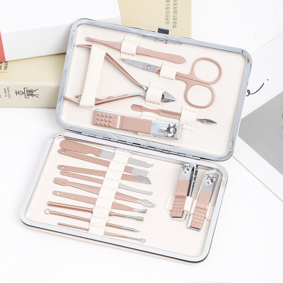 Bộ kiềm làm móng 16  món ,inox đa năng và tiện dụng có hộp đựng xịn xò, nhỏ gọn dễ mang theo cho chị em làm đẹp