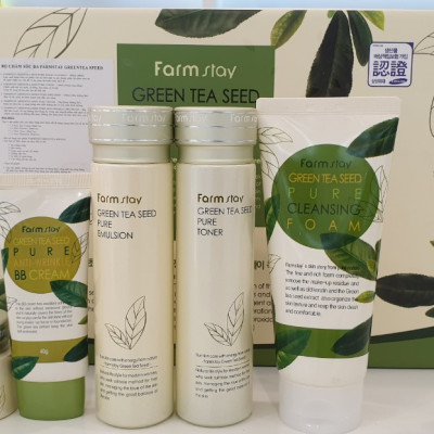 Bộ dưỡng da cấp ẩm, ngừa lão hóa chiết xuất hạt trà xanh