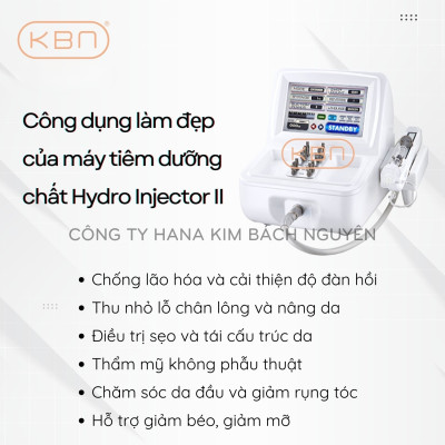 Máy Đưa Cấy Dưỡng Chất Vào Da Hydro Injector II Hàn Quốc