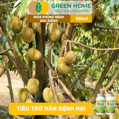 Chế Phẩm Sinh Học Bacte Bios Phòng Bệnh Sầu Riêng, Green Home, Chai 500ml, Hiệu Lực Nhanh Mạnh