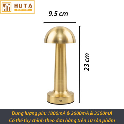 Đèn Led Quầy Bar Bàn Ăn Nhà Hàng HUTA RESNON Cảm Ứng Tích Điện USB Điều Chỉnh Ánh Sáng Vàng Trang Trí Quán Cà Phê Quán Bar