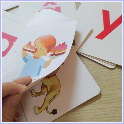 Bộ 42 thẻ học Flash Card chữ cái và chữ ghép cho bé