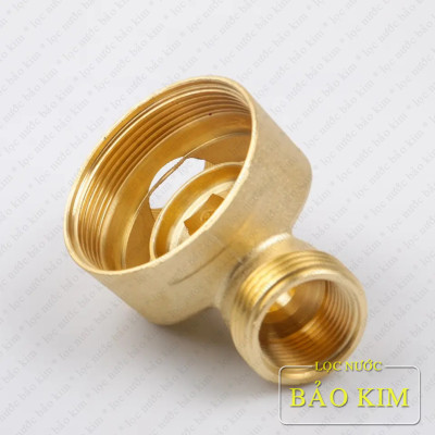 Bộ lọc nước thô đầu nguồn xử lý nước sinh hoạt ren đồng 27(3/4’’) , 34 (1’’) | lõi sợi Inox | công suất 3.5m3/h (Hàng chính hãng)