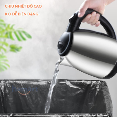 COMBO 5 Túi Đựng Rác Size Đại Ko Quai HDPE Lớn Siêu Chắc Bao Đựng Rác Nylon To Màu Đen Tiện Lợi
