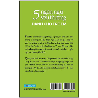 Sách - 5 Ngôn Ngữ Yêu Thương Dành Cho Trẻ Em