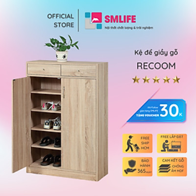 Tủ giày gia đình phong cách hiện đại SMLIFE Recoom