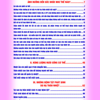 Thân Nhiệt Quyết Định Sinh Lão Bệnh Tử + Thân Nhiệt Năng Lượng Cốt Yếu Của Sự Sống